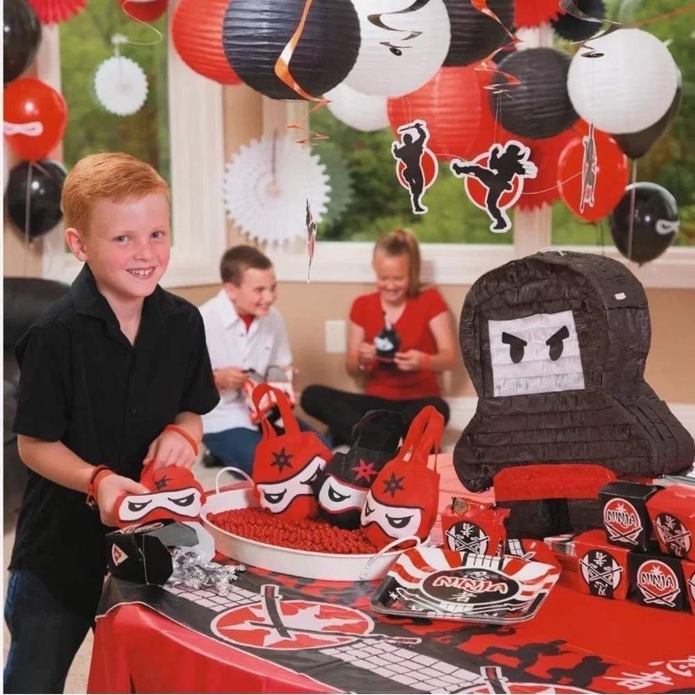 Fun Express Ninja Warrior Piñata Black Karate Martial Arts Birthday Party Decor